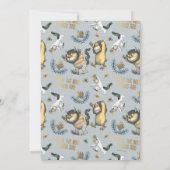 ワイルドなものが誕生日の女の子の望み ノートカード (裏面)