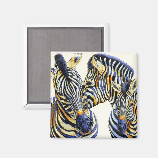 ワイルドなもの – Zebra Magnet マグネット (正面/裏面)
