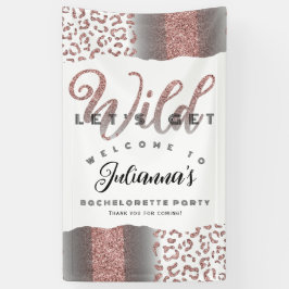 ワイルドなアニマルプリントバチェロレッテへようこそ 横断幕