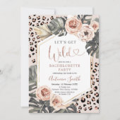 ワイルドなアニマルプリントバチェロレッテ週末 招待状 (正面)