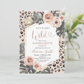 ワイルドなアニマルプリントバチェロレッテ週末 招待状 (スタンド正面)