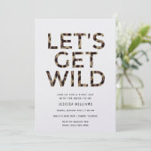ワイルドなアニマルプリントバチェロレッテ 招待状 (スタンド正面)