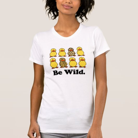 ワイルドなアヒル Tシャツ (正面)