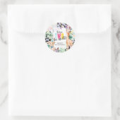 ワイルドなサファリ動物が生まれて2年 - かっこいい2歳の誕生日 ラウンドシール (バッグ)