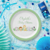 ワイルドなシックなジャングルのベビーシャワー ペーパープレート (パーティー)