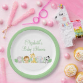 ワイルドなシックなジャングルのベビーシャワー ペーパープレート (パーティー)