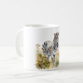 ワイルドなシマウマ コーヒーマグカップ (正面左)