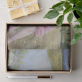 ワイルドなバラに囲まれた川の母と子 薄葉紙 (ギフト)