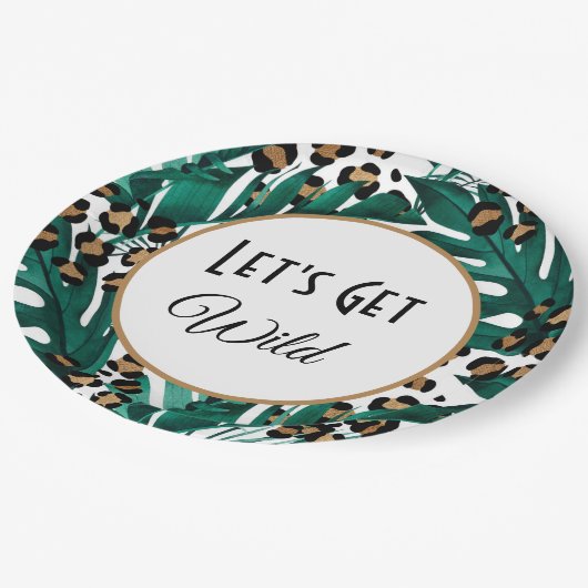 ワイルドなプレートバチェロレッテ ペーパープレート (アングル)