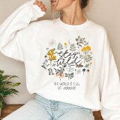ワイルドなボタニカル Tシャツ