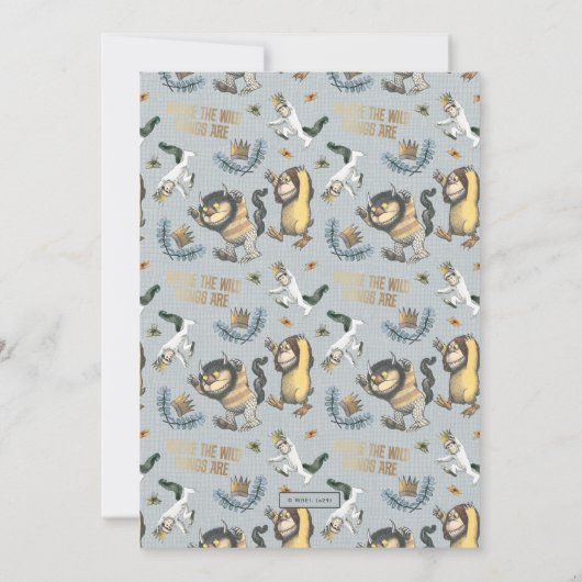 ワイルドなモノがキャラクター誕生日 招待状 (裏面)