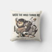 ワイルドなモノがキャラクター クッション (正面)