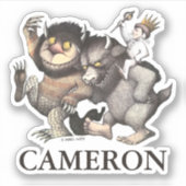 ワイルドなモノがキャラクター シール (正面)