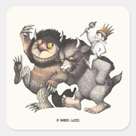 ワイルドなモノがキャラクター スクエアシール