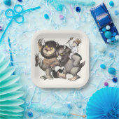 ワイルドなモノがキャラクター ペーパープレート (パーティー)