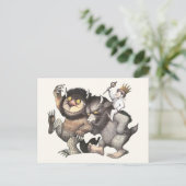 ワイルドなモノがキャラクター ポストカード (スタンド正面)