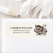 ワイルドなモノがキャラクター ラベル (インサイチュ)