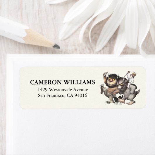 ワイルドなモノがキャラクター ラベル (インサイチュ)