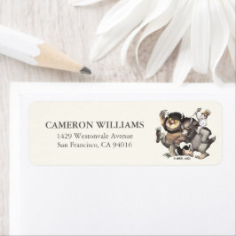 ワイルドなモノがキャラクター ラベル