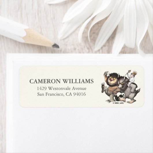 ワイルドなモノがキャラクター ラベル (インサイチュ)