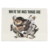 ワイルドなモノがキャラクター ラージペーパーバッグ (裏面)