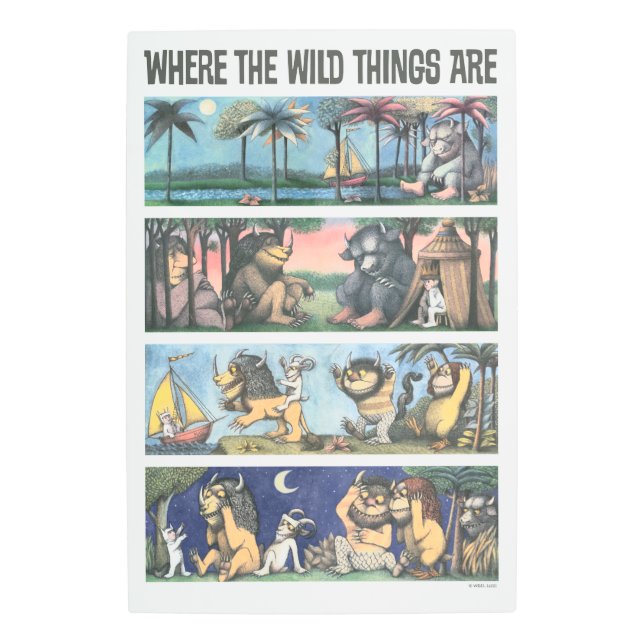 ワイルドなモノがシーンになる場所 メタルプリント (正面)