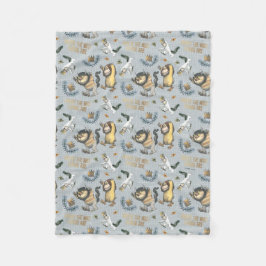 ワイルドなモノがパターンになっている場所 フリースブランケット