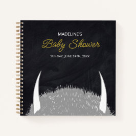 ワイルドなモノがベビーシャワーゲストリストの場所 ノートブック