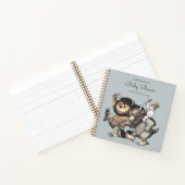 ワイルドなモノがベビーシャワーゲストリストの場所 ノートブック (内部)