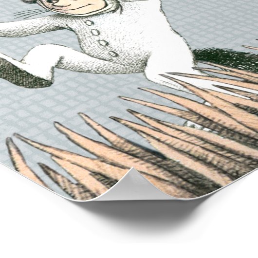 ワイルドなモノが生まれる場所 – 1歳の誕生日マイルストーン ポスター (角)