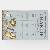 ワイルドなモノが生まれる場所 – 1歳の誕生日マイルストーン 横断幕 (横)