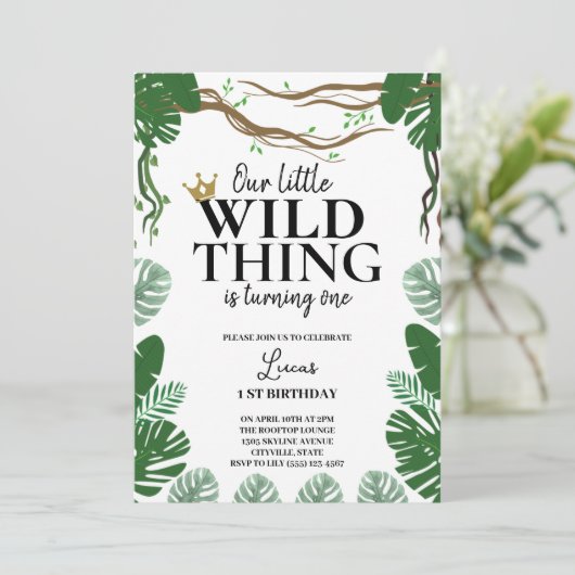 ワイルドなモノたちが一歳の誕生日を迎える 招待状 (スタンド正面)