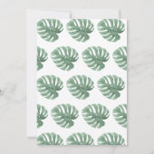 ワイルドなモノたちが一歳の誕生日を迎える 招待状 (裏面)