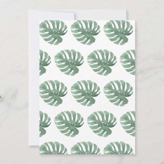 ワイルドなモノたちが一歳の誕生日を迎える 招待状 (裏面)