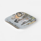 ワイルドなモノたちが赤ん坊シャワーになっている場所 ペーパープレート (傾斜あり)