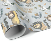 ワイルドなモノたちが赤ん坊シャワーになっている場所 ラッピングペーパー (ロールコーナー)