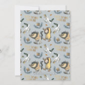 ワイルドなモノたちが赤ん坊シャワーになっている場所 招待状 (裏面)