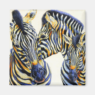 ワイルドなモノ鮮やか- Zebras マグネット