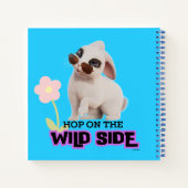 ワイルドな一面に飛び乗って ノートブック (裏面)