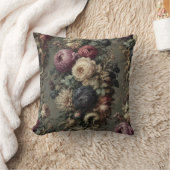ワイルドな仮装 – ゴシック様式のフローラ枕 クッション (ブランケット)