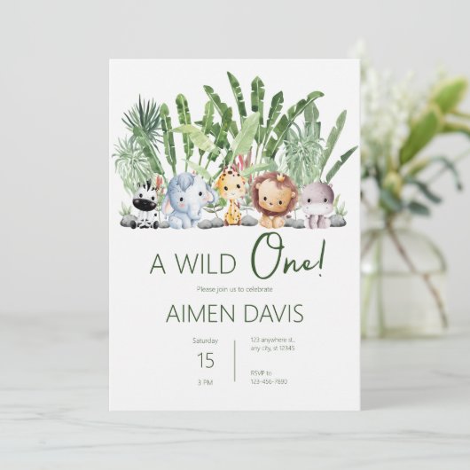 ワイルドな奴だ！誕生日 招待状 (スタンド正面)