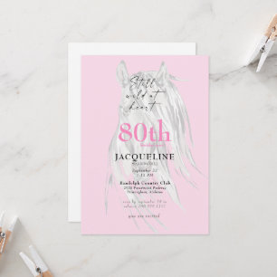 ワイルドな心 80歳の誕生日 お祝い 招待状