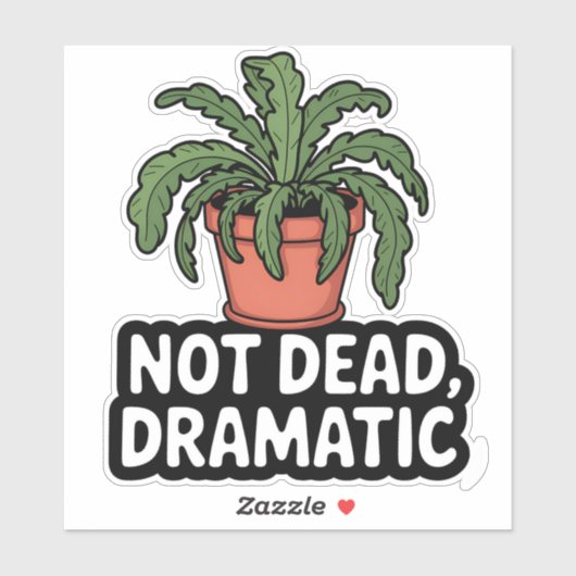 ワイルドな植物のユーモア – デッドシールなし シール (シート)