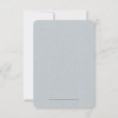 ワイルドな物がある場所ベビーシャワーありがとう 招待状 (裏面)