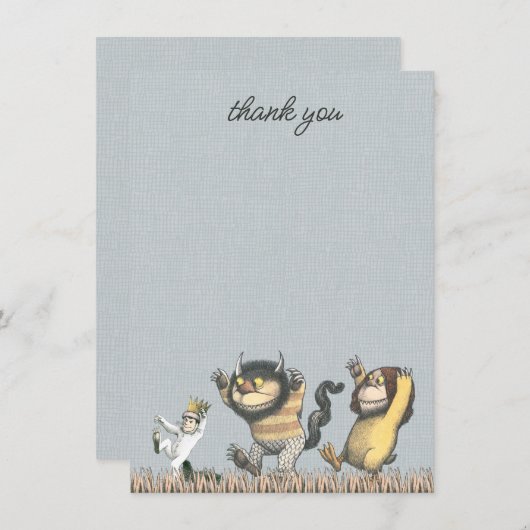 ワイルドな物が赤ちゃんシャワーである場所ありがとう サンキューカード (正面/裏面)