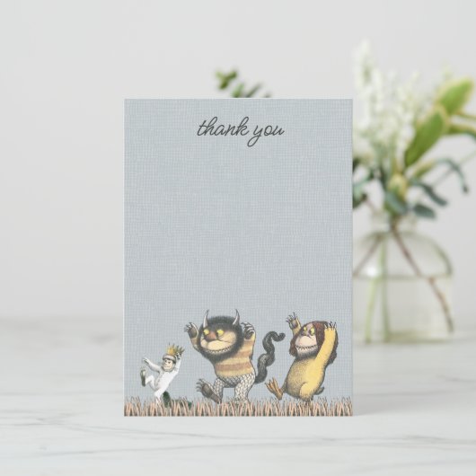 ワイルドな物が赤ちゃんシャワーである場所ありがとう サンキューカード (スタンド正面)
