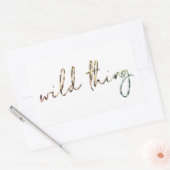 ワイルドな物のシール 長方形シール (封筒)