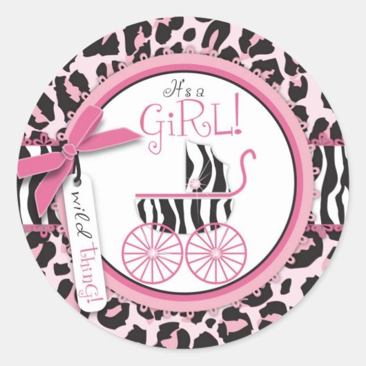 ワイルドな物シール2 ラウンドシール (正面)