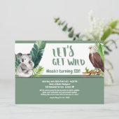 ワイルドな誕生日パーティーを開こう 招待状 (スタンド正面)