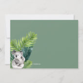 ワイルドな誕生日パーティーを開こう 招待状 (裏面)